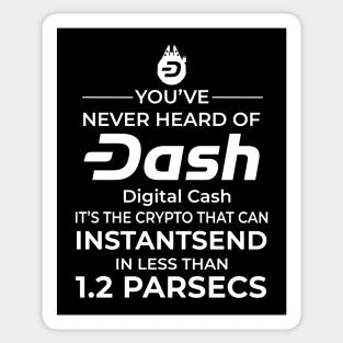 Dash Digital Cash Cryptocurrency Parsecs Sticker